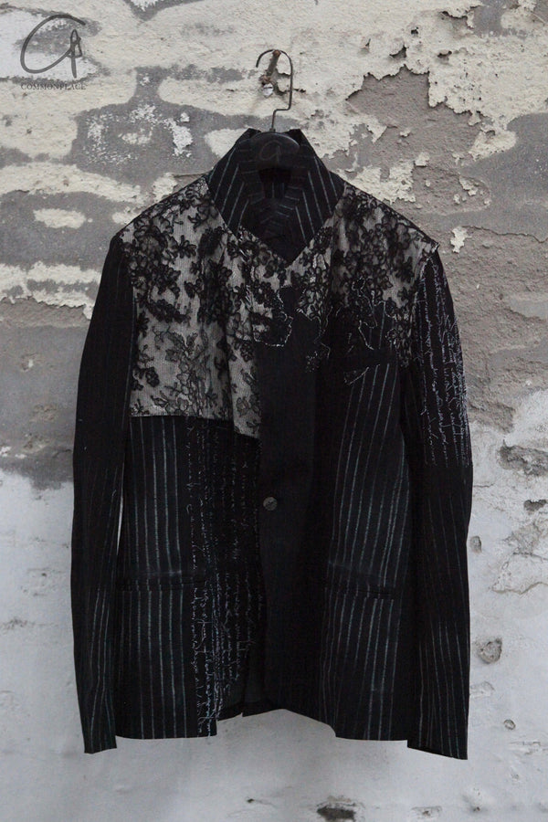 Marc Le Bihan patchwork jacket Heavy Industry France MLB-12814-BLACK